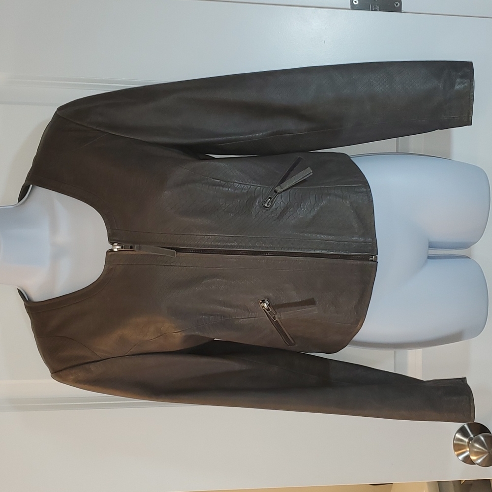 Bagatelle Brown Size S Fully Lined Leather Jacket